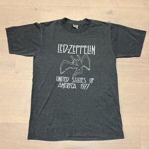 Vintage Led Zeppelin United States of America 1977 Band Tee Rock Shirt